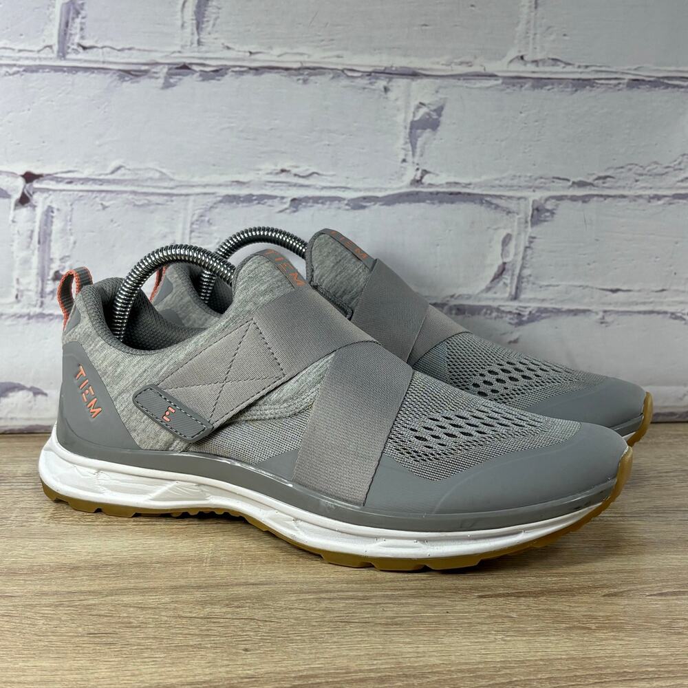 Tiem Slipstream Lunar Gray Indoor Cycling Shoes Women's Size 9.5 Spin Cleats